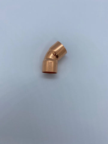 Copper solder fitting bend/elbow 45° i/i 22 mm solder fitting