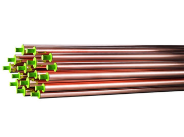 Half-hard or hard copper pipe in 5 meter lengths 6/8/10/12/15/18/22/28/35/42/54/64 mm