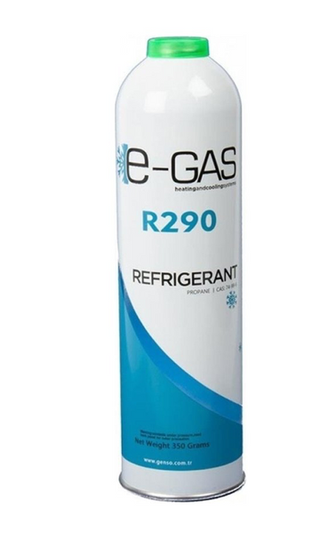 R290 Propaan Koudemiddel – 350g Wegwerpfles met Valve