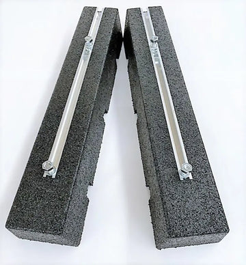 Trillingsdempende rubberen montagebalken 60cm (set van 2st)