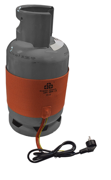 Super Stars - electrische warmteband voor gascilinderscilinder met klittebandsluiting 150 x 70