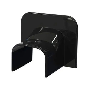 Tecnosystemi - Optima eindkap plat TA75 zwart RAL 9005 (zakje 5 stuks)