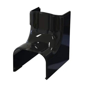 Tecnosystemi - Optima binnenbocht 90° CAI102 zwart RAL 9005 (zakje 3 stuks)