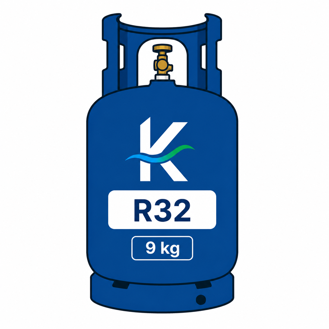 R32A koudemiddel – 9 kg cilinder