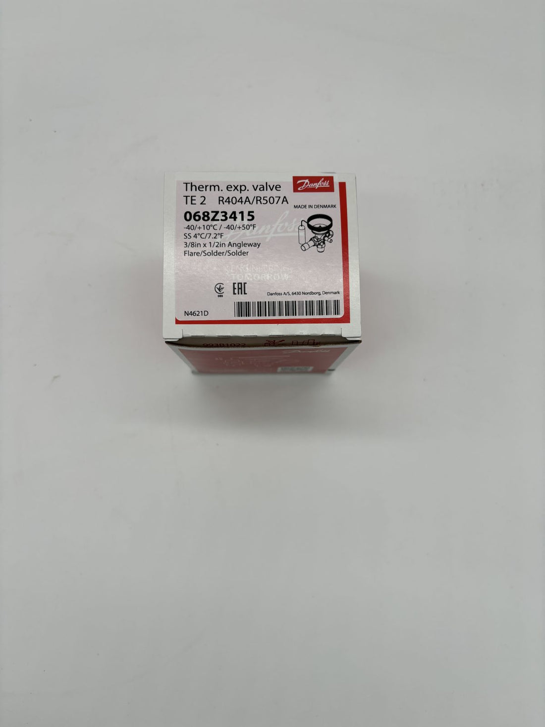 Thermostatic Expansion Valve Danfoss 068Z3415 TE2 R404A/R507A