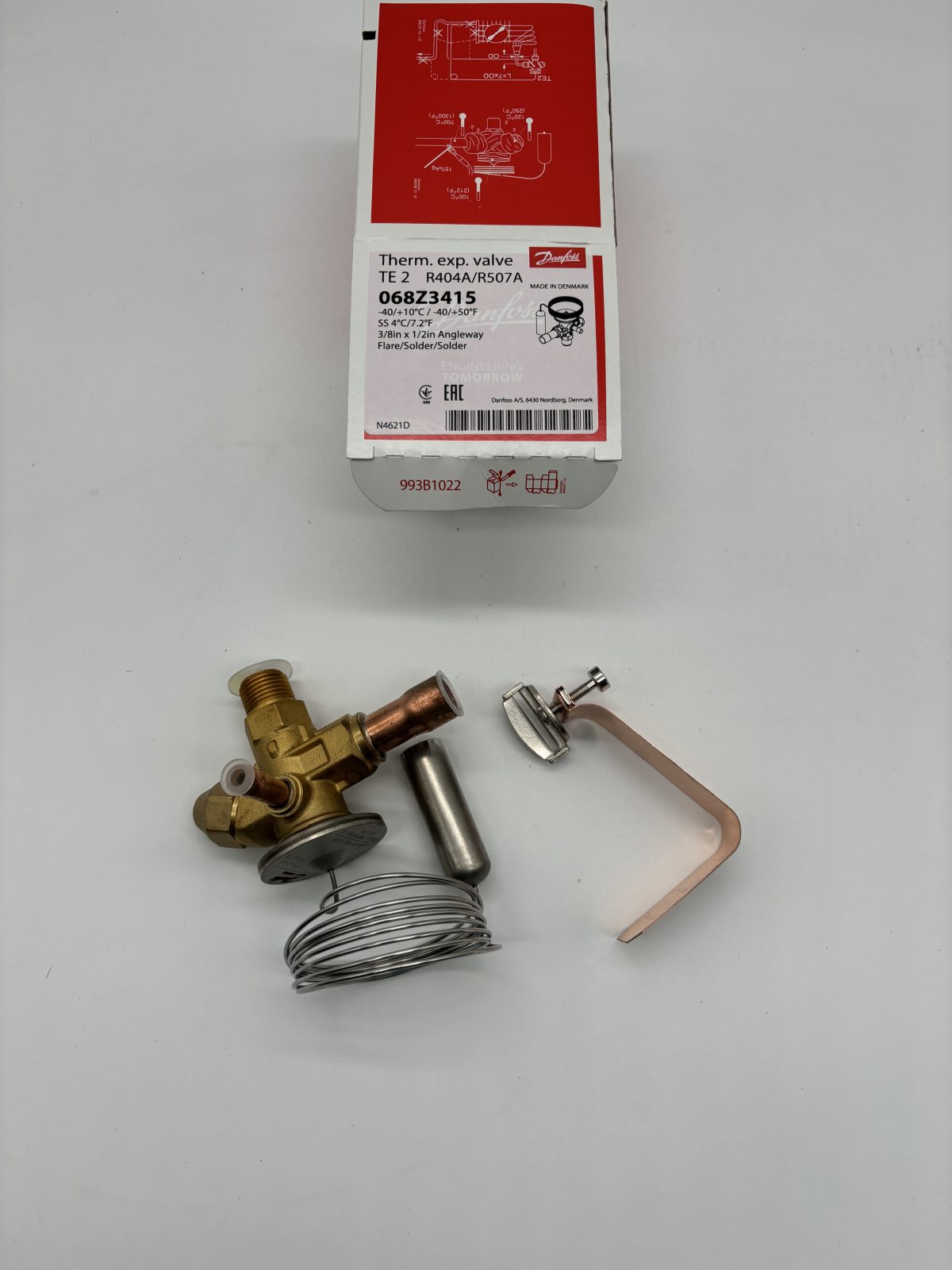 Thermostatic Expansion Valve Danfoss 068Z3415 TE2 R404A/R507A