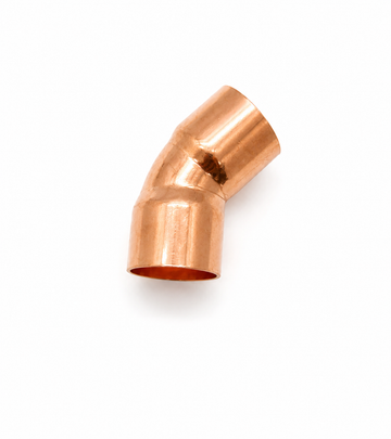 Copper Solder Fitting Elbow 45° Female/Female 22 mm