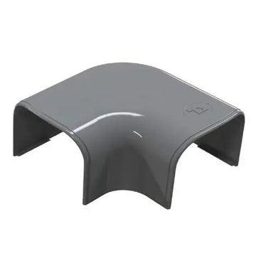 Tecnosystemi - Optima platte bocht 90° CP75 antraciet RAL 7016 (zakje 5 stuks)