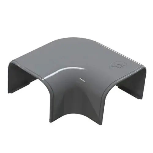 Tecnosystemi - Optima platte bocht 90° CP75 antraciet RAL 7016 (zakje 5 stuks)