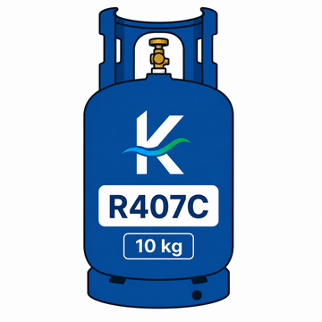 R407C Koudemiddel 10 kg – Voor Airconditioning, Warmtepompen en Koelinstallaties GWP: 1774,