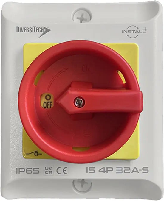 Werkschakelaar 4P/32A IP65