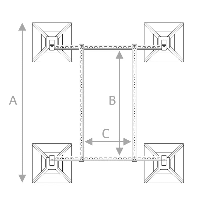 CLIMA NEXTFRAME - 1000*1000*500 Basic 4 (500kg)