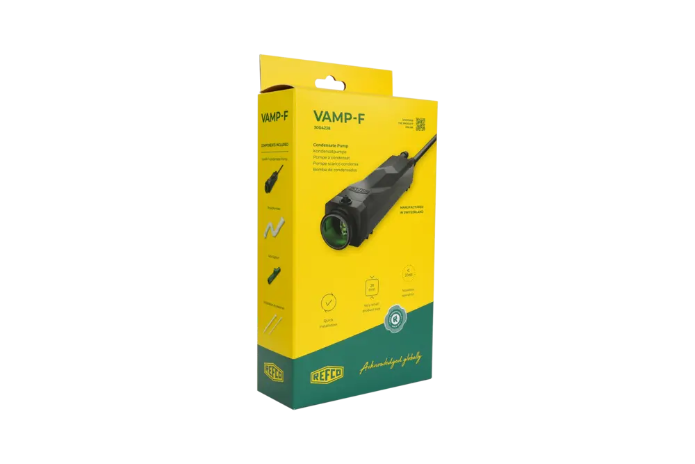 Refco - condenwaterpomp met geïntegreerd reservoir en optische niveausensor (22L/u)