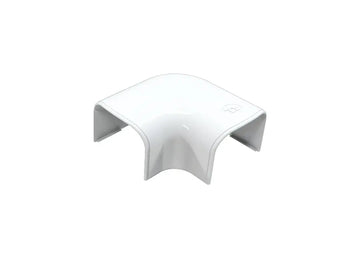 Tecnosystemi - Optima platte bocht 90° CP102 zuiverwit RAL 9010 (zakje 3 stuks)