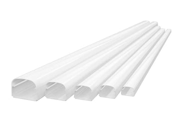 Tecnosystemi - Optima leidinggoot T75 lengte 2 meter 74 x 55 mm zuiverwit RAL 9010 (doos 14 lengtes)